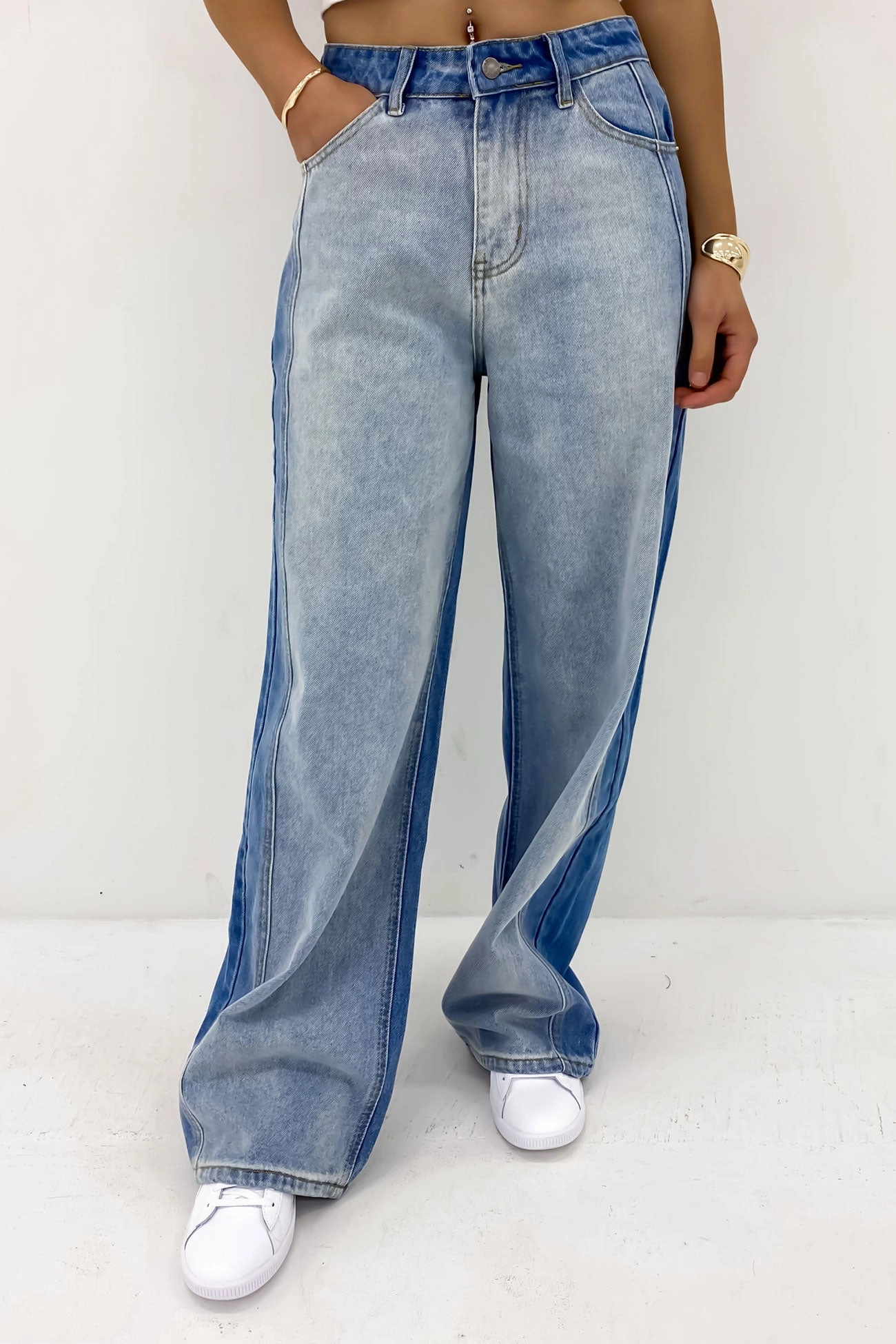 Fresh Look Shay Jean Two Tone Blue