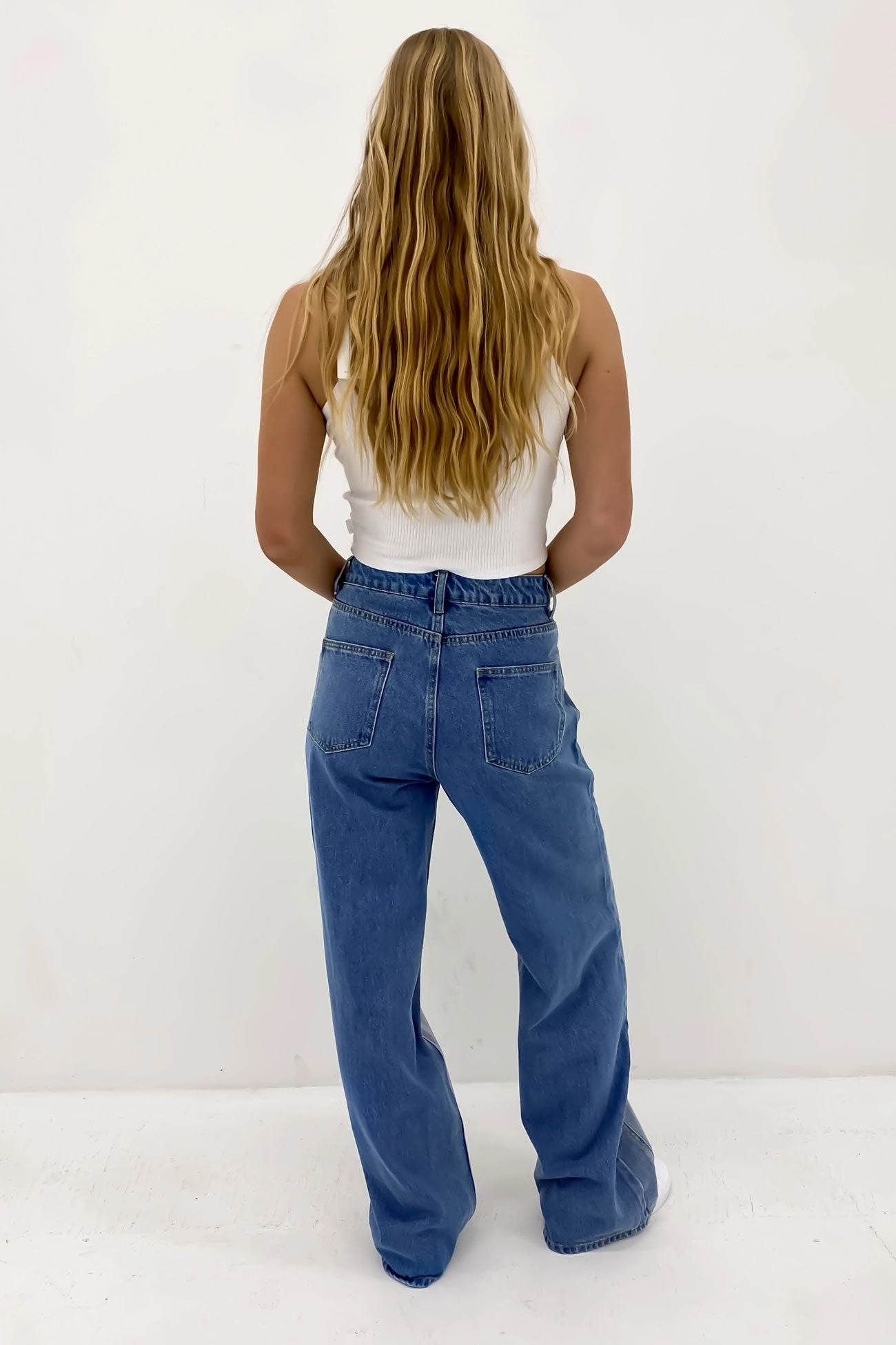 Shay Jean Two Tone Blue Spring Mood Slim Holiday Vibes Athlete Fit