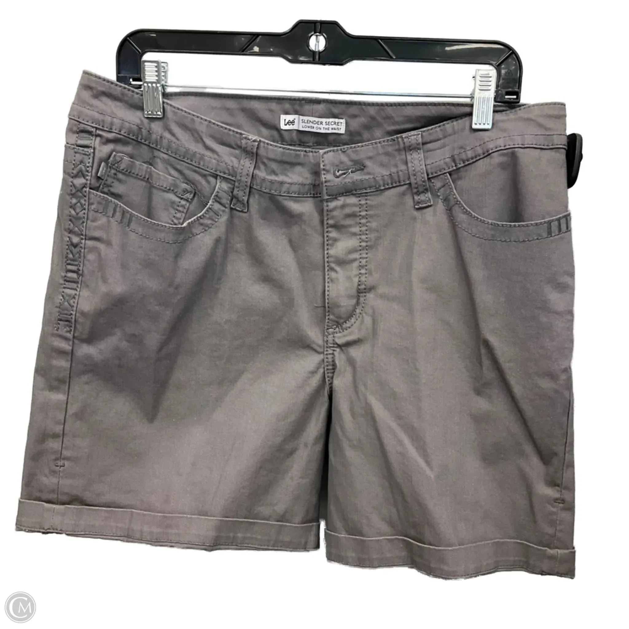Shorts By Lee In Grey, Size: 16 Fashion Comfort Wear