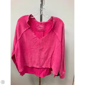 WindResistantWeave Top Long Sleeve By Pilcro In Pink, Size: L