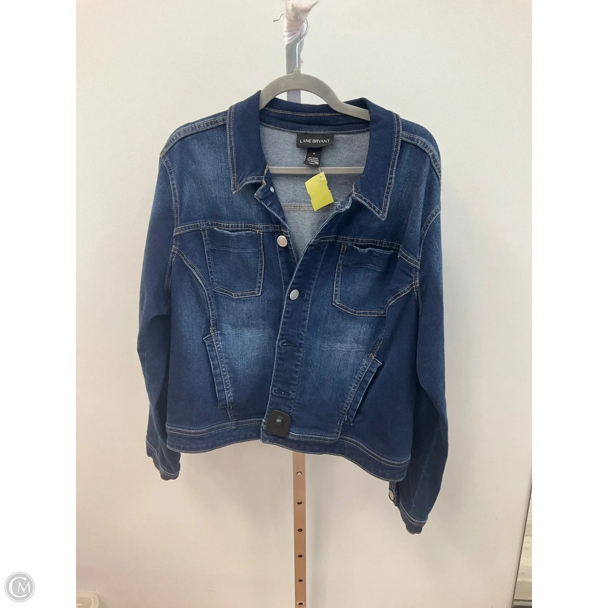 Jacket Denim By Lane Bryant In Blue Denim, Size: 16 Noise Reduciting Fabric