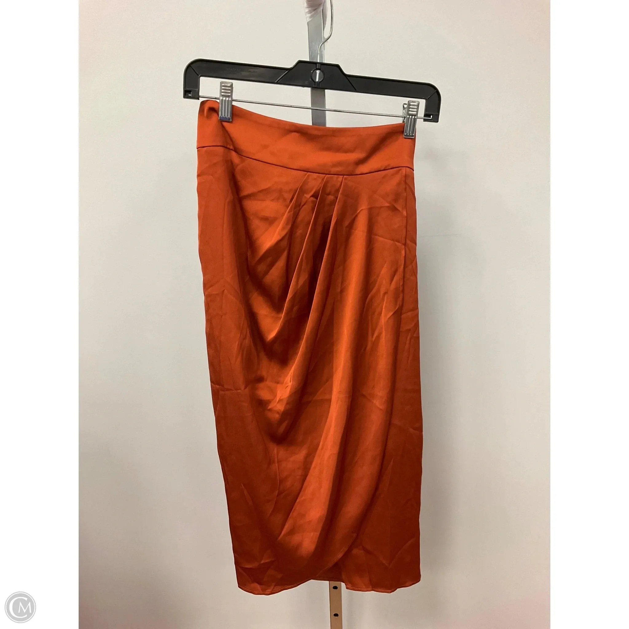 Classic Fit Skirt Midi By Express In Copper, Size: S