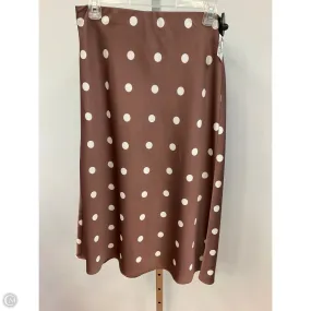 SlipResistantWaistband RecycledPolyester Skirt Midi By Loft In Polkadot Pattern, Size: M