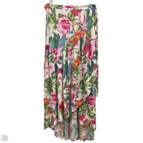 Skirt Midi By Rachel Roy In Floral Print, Size: M Sleek Look Lightweight Fabric