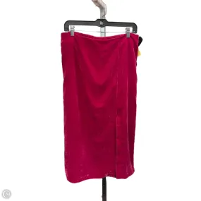 WindproofLayer Skirt Midi By Rachel Zoe In Pink, Size: L