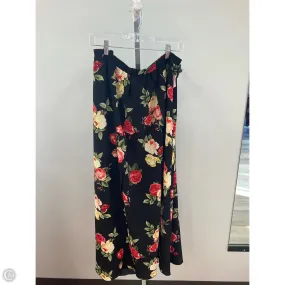 Skirt Midi By Timing In Floral Print, Size: 3x TagFreeDesign RollUp Sleeves