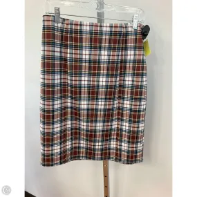 Skirt Mini & Short By Clothes Mentor In Plaid Pattern, Size: L AntiStatic Lining