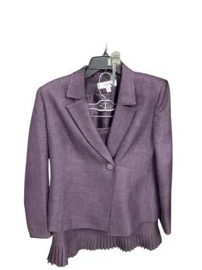 Skirt Suit 2pc By Le Suit In Purple, Size: 8p Comfort Mode Functional Wear
