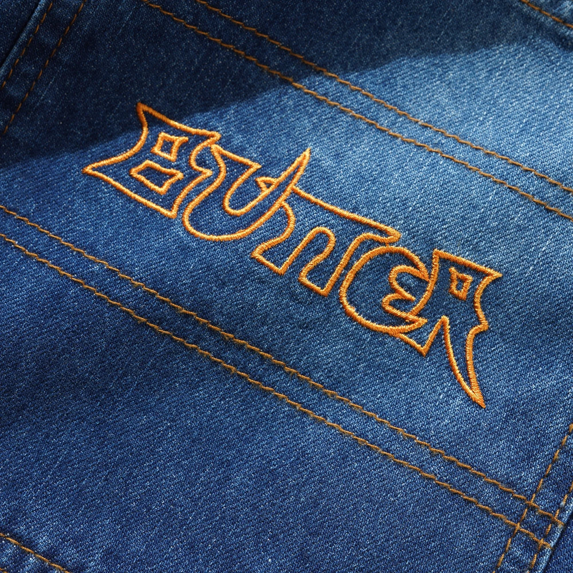 lined Solid Butter Goods Encounter Washed Denim Shorts