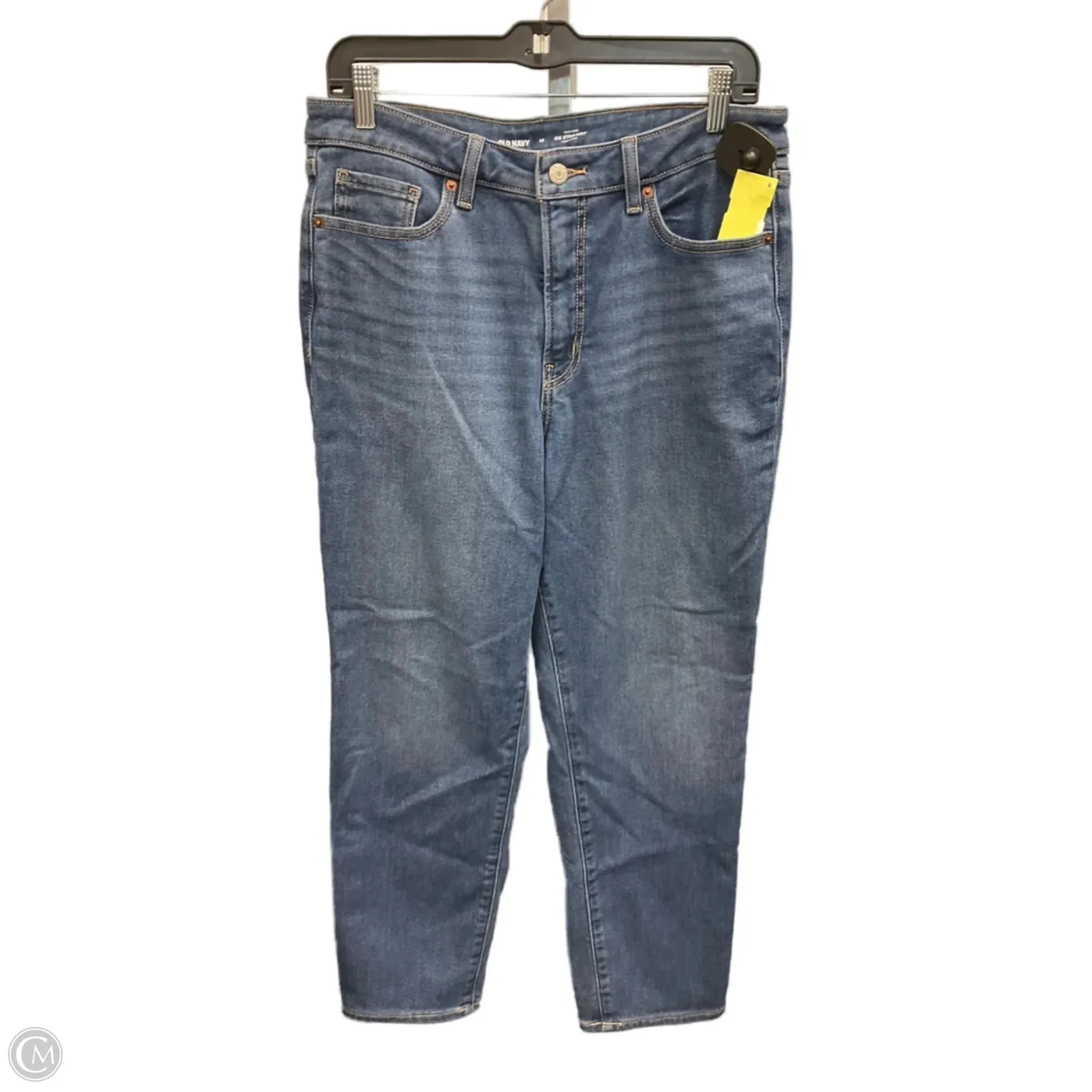 Jeans Straight By Old Navy In Blue Denim, Size: 12 Euro Mood