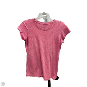 NonIrritating Seams Top Short Sleeve By Tahari By Arthur Levine In Pink, Size: S