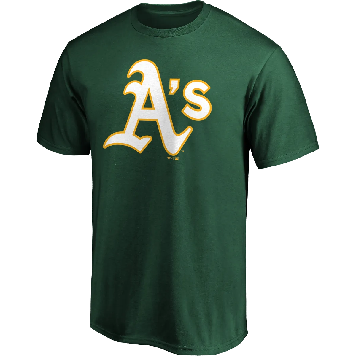 Men's A's Official Logo Short Sleeve Stretch Fit