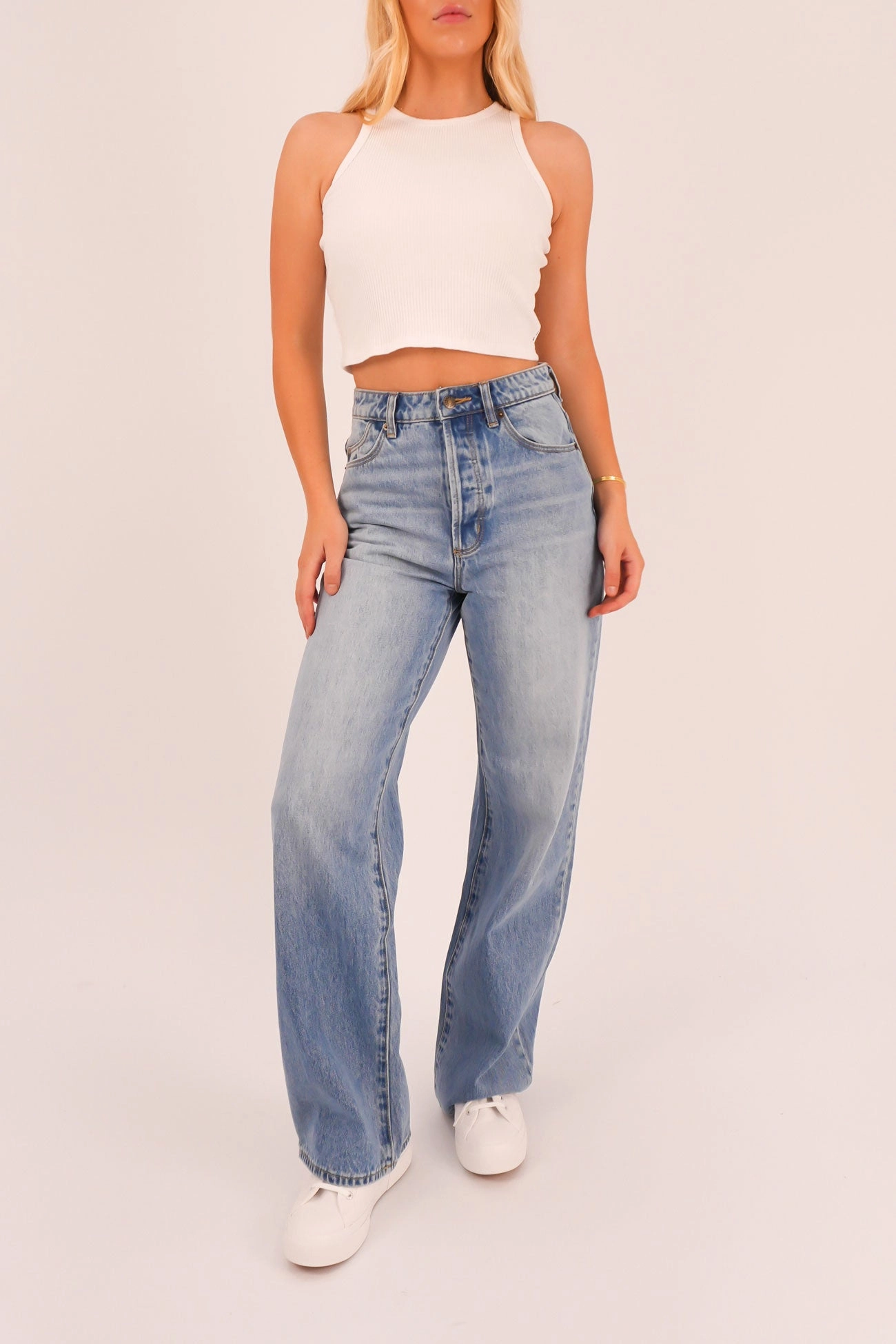 Neutral Fit Piece Stevie Relaxed Jean Brad Blue