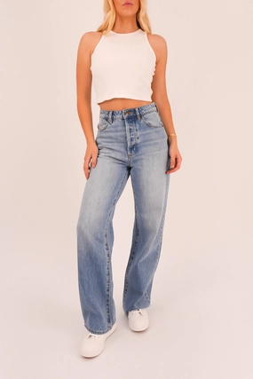 Neutral Fit Piece Stevie Relaxed Jean Brad Blue