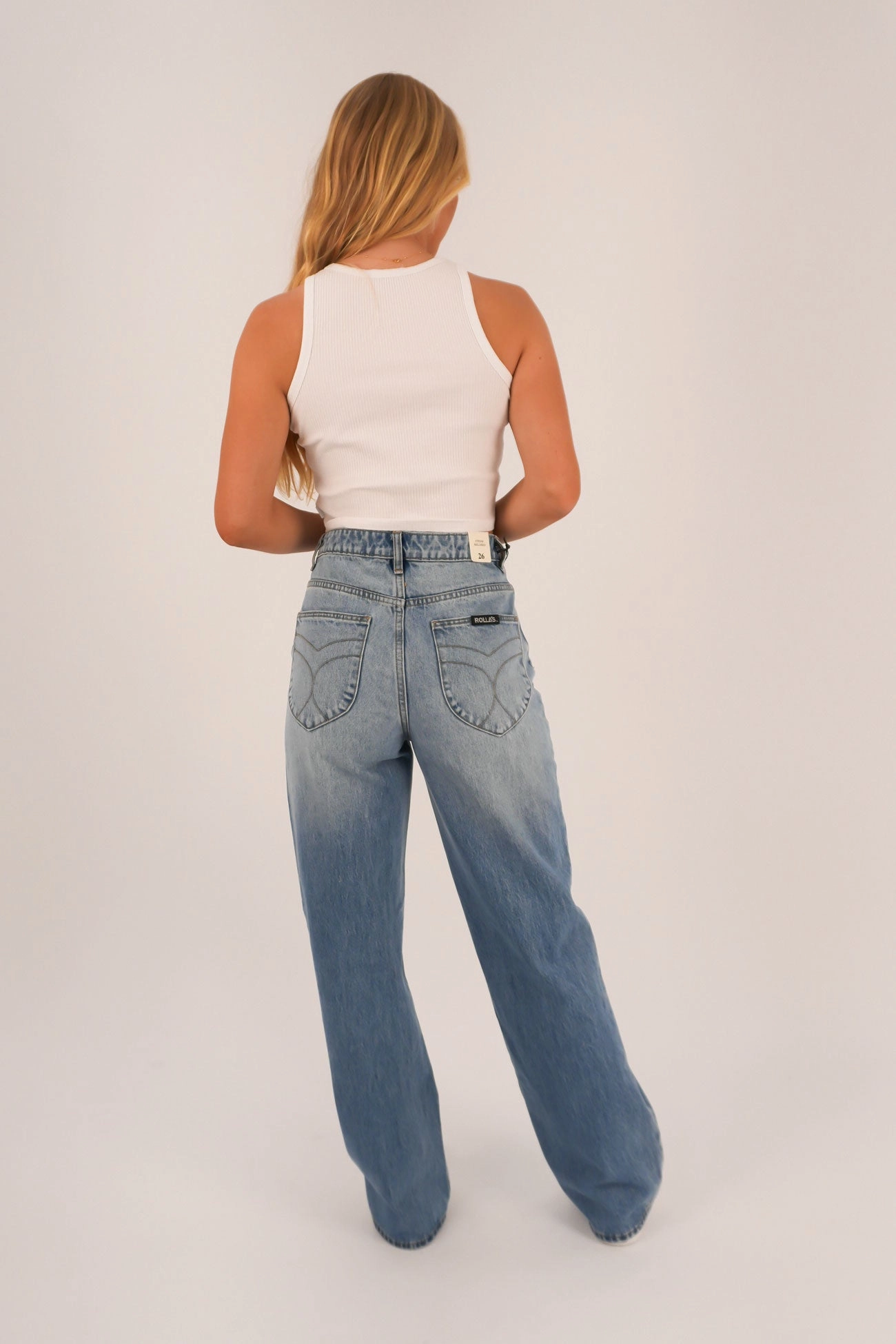 Durable Weave Core Item Stevie Relaxed Jean Brad Blue