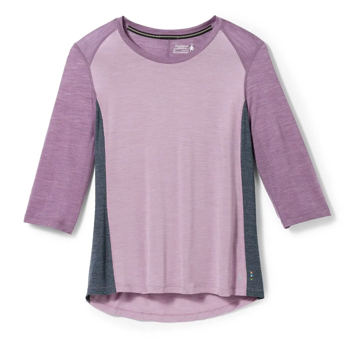 Smartwool 2022 Women's Merino Sport 120 Mountain Bike 3/4 Sleeve Tee Shirt Raw Linen