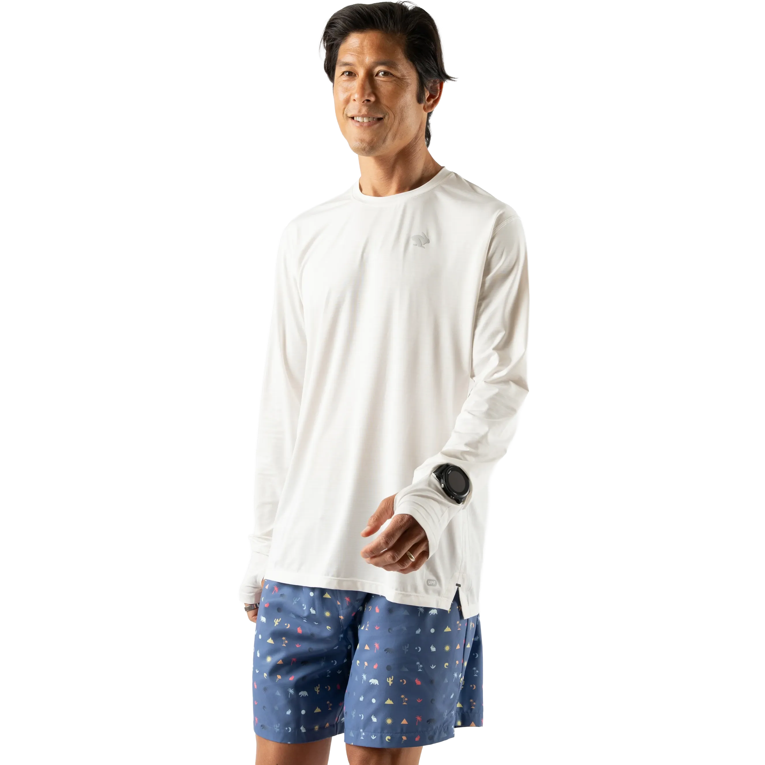 Unisex Style Four Way Men's UPF Tee Long Sleeve