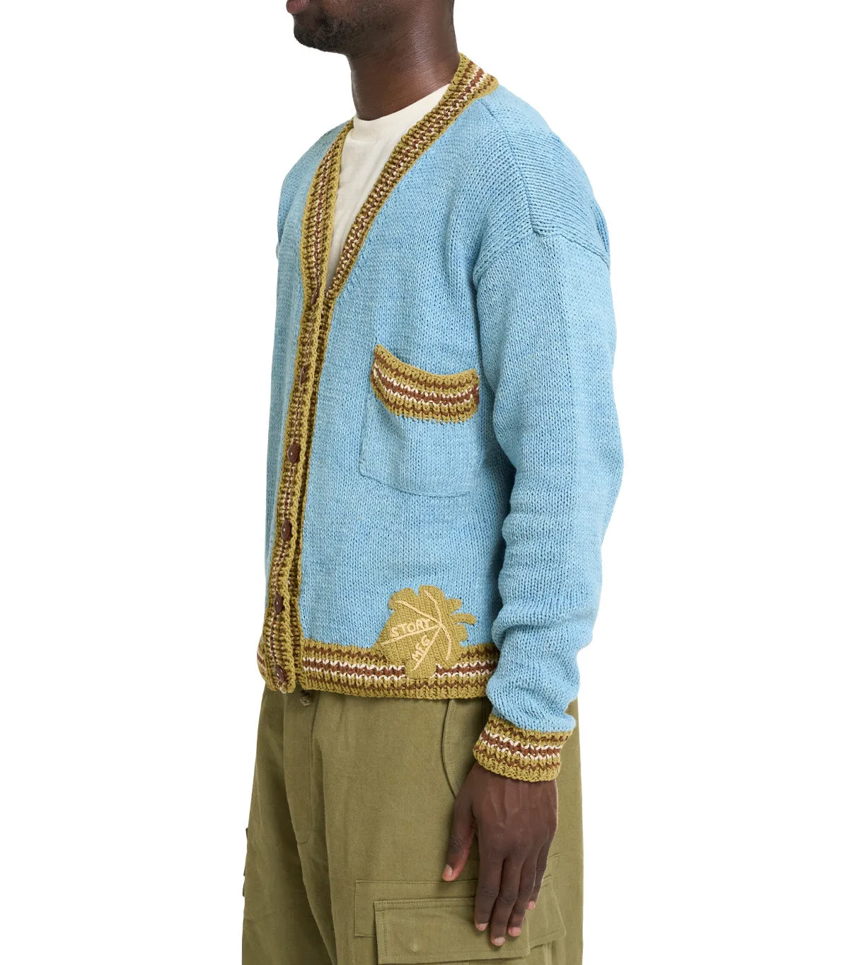 warm glow Story MFG Bulb Cardigan Indigo
