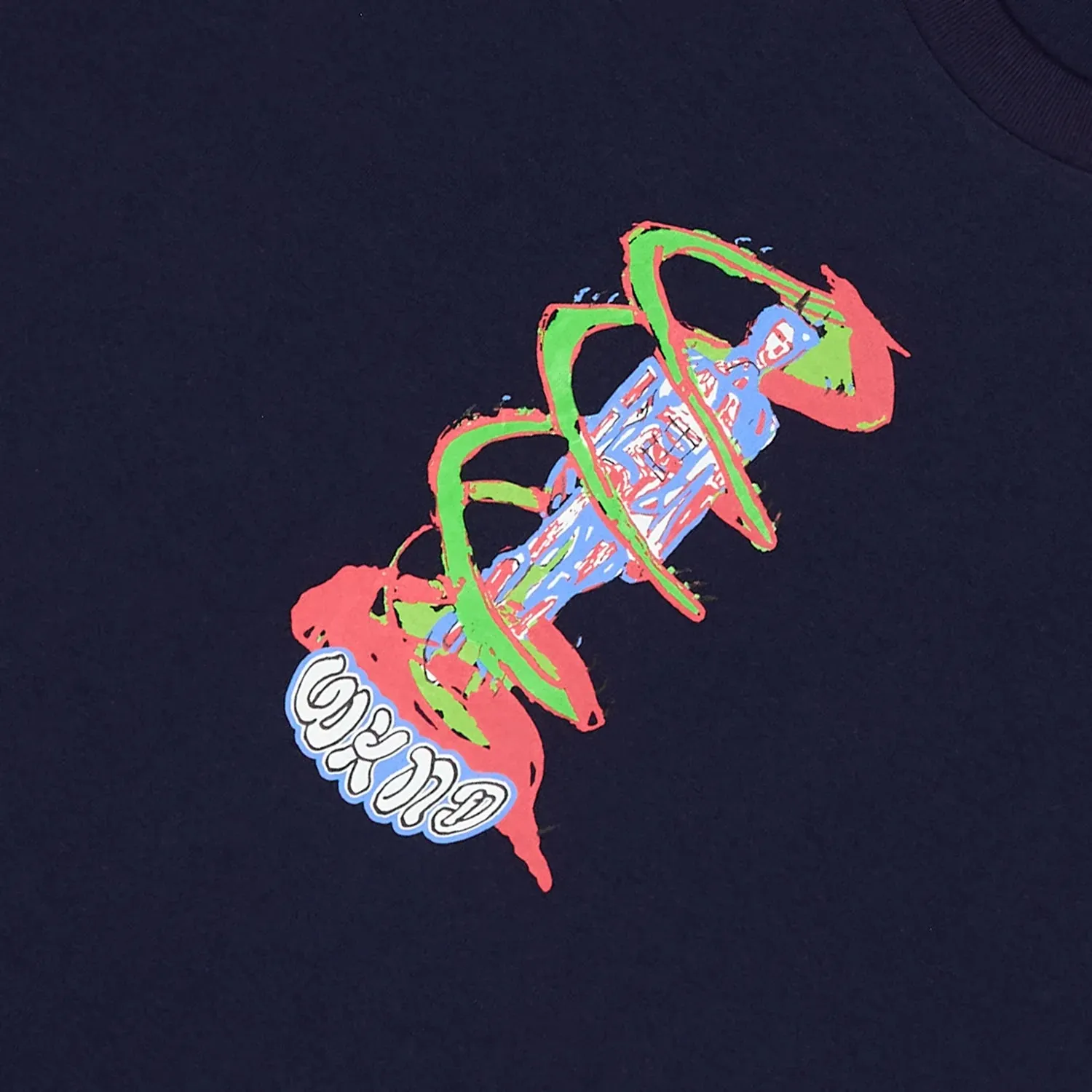 WKND Anatommy Tee Navy Chic Adjustable Hood