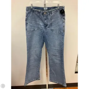 Jeans Flared By Kensie In Blue Denim, Size: 12 Handmade Fit Soft Jersey