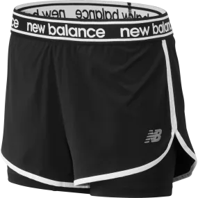Women's Relentless 2-in-1 Short elastic waistband Colorfast Dye