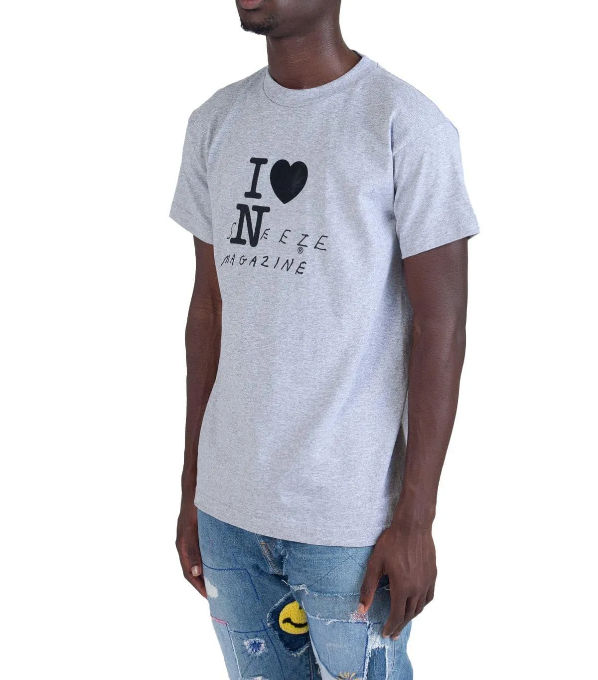 Sneeze Magazine Tourist T-Shirt Grey Bold Core