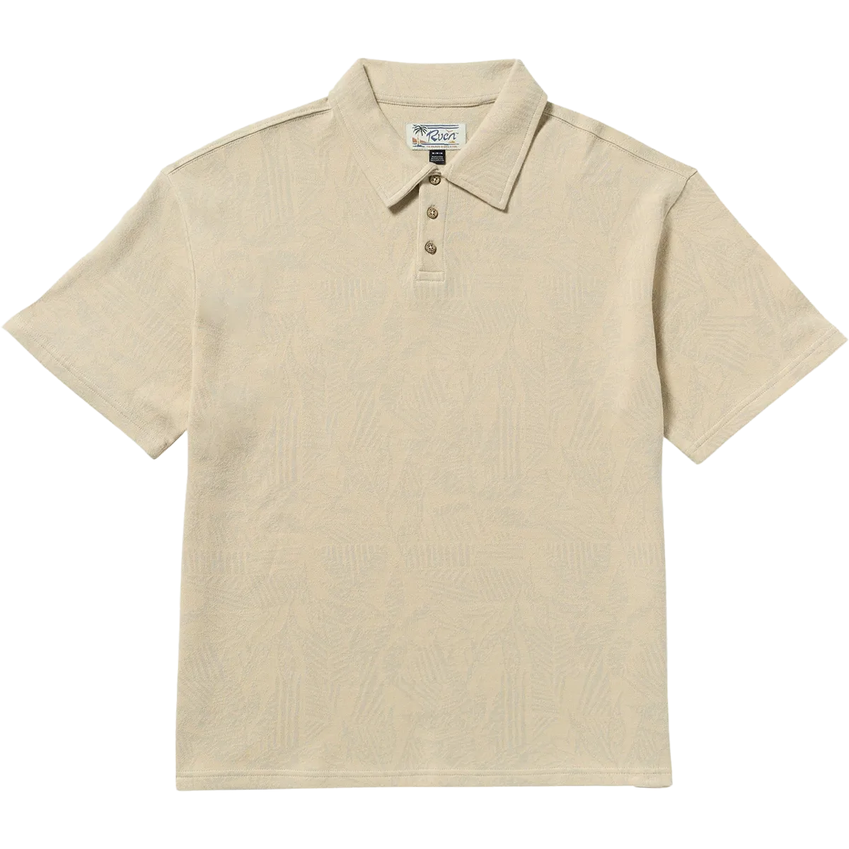 Nature Base Men's Leaf Lines Polo Short Sleeve