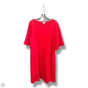 Dress Party Midi By J. Jill In Red, Size: L Photo Glow Calm Beauty