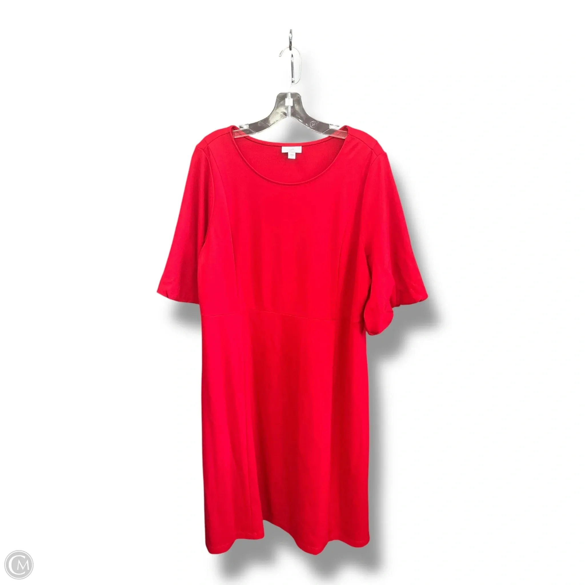 Dress Party Midi By J. Jill In Red, Size: L Photo Glow Calm Beauty