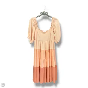 Boho Mood Dress Party Midi By Cmc In Peach, Size: S