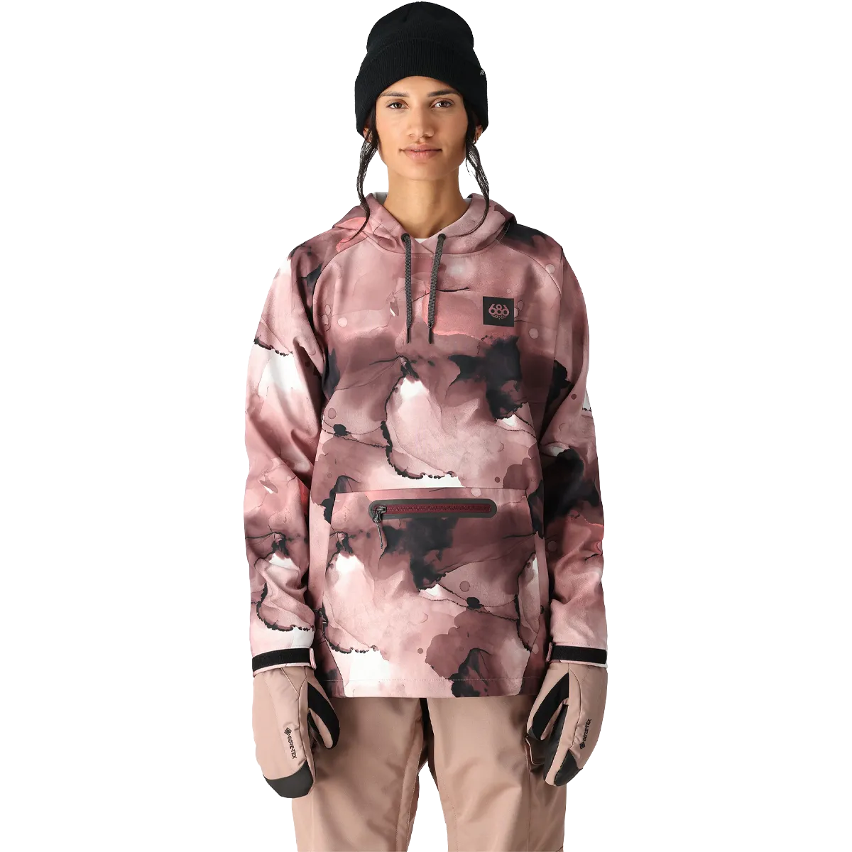SlipResistantWaistband Peace Core Women's Waterproof Hoody