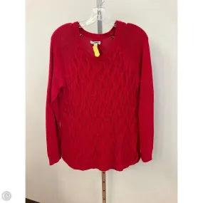 Breathable Microfiber HeatPressedLogos Sweater By Sonoma In Red, Size: M