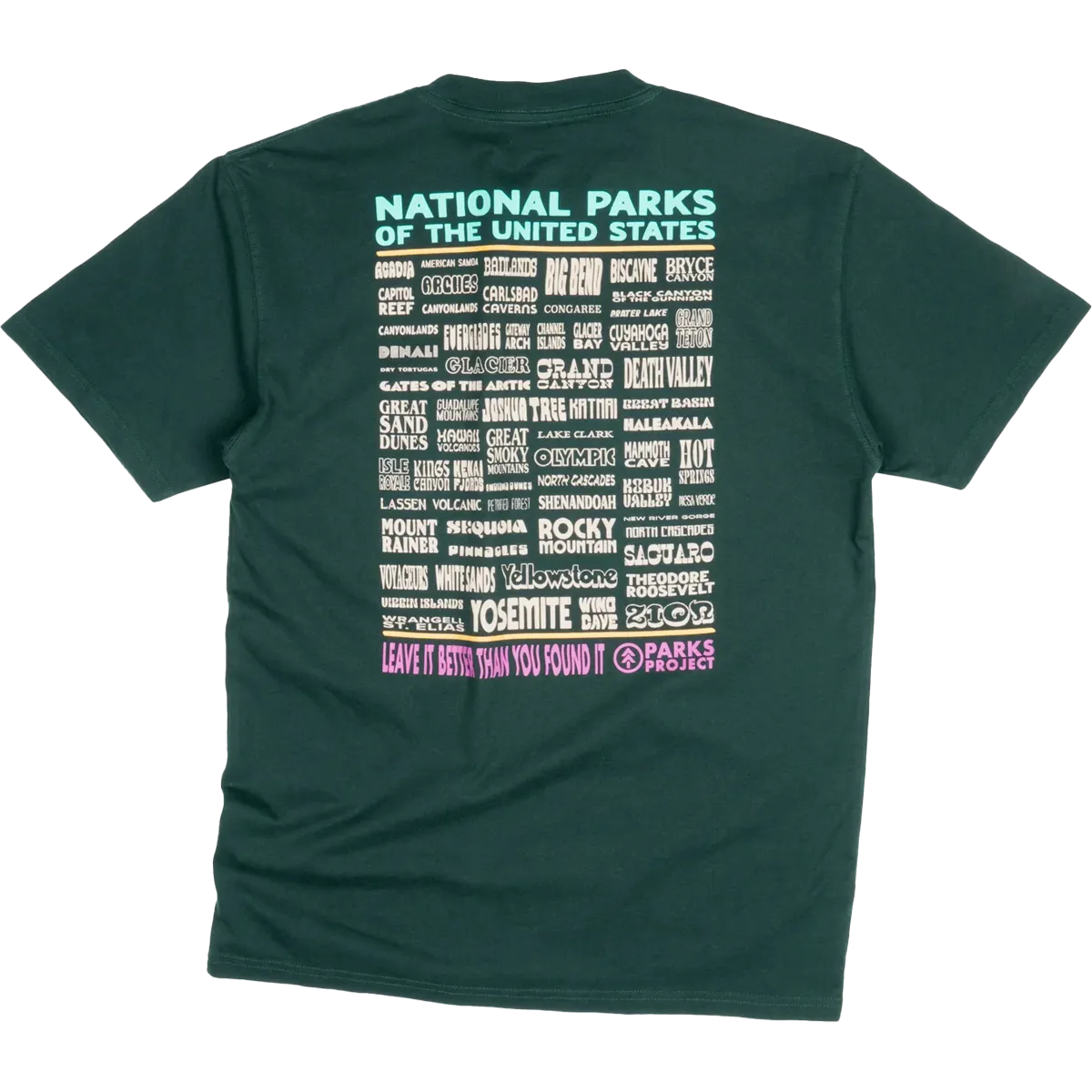 Men's National Parks Lineup Pocket Tee Teen Fresh Sea Fit