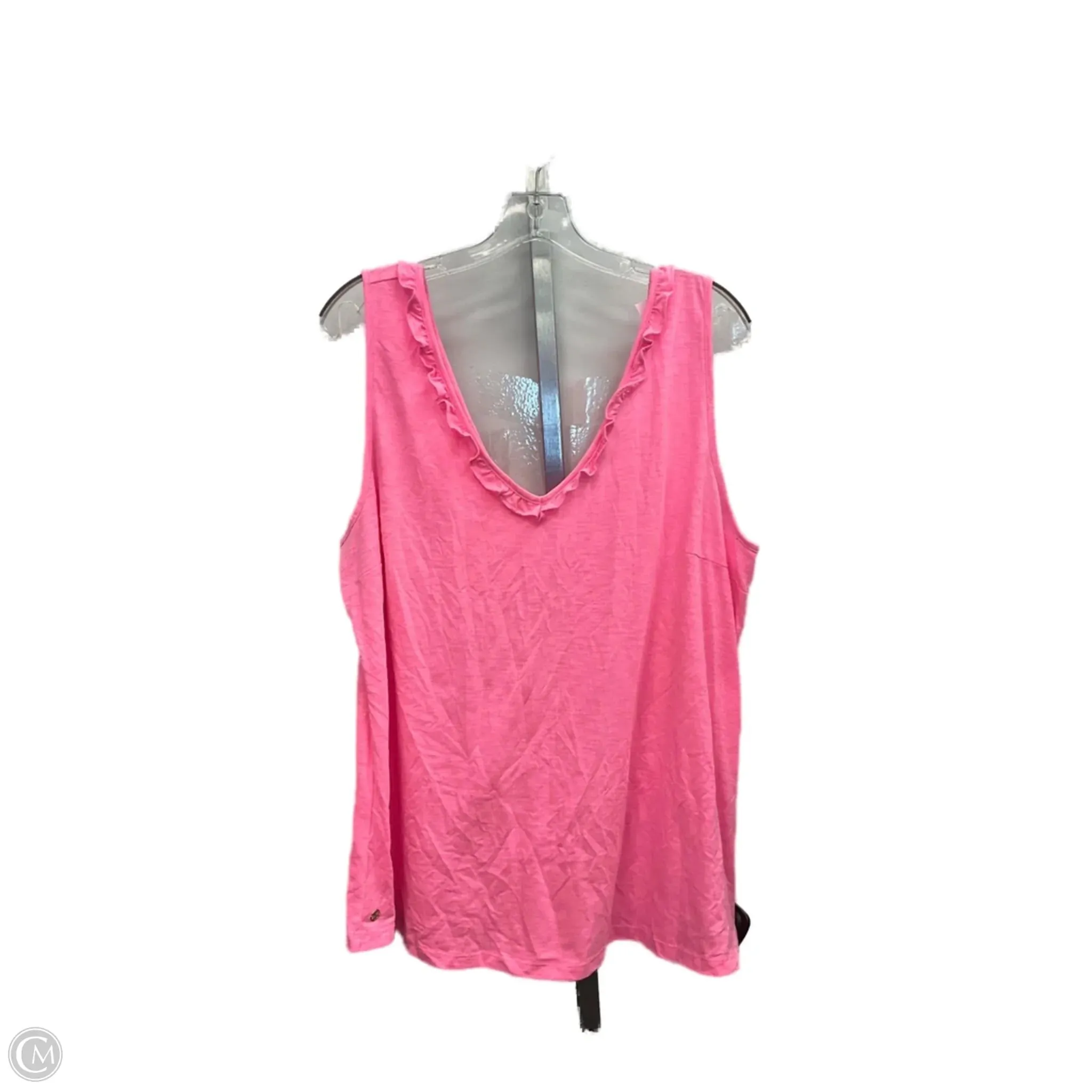 Top Sleeveless Designer By Lilly Pulitzer In Pink, Size: Xxl Leader Core QuickDryDesign