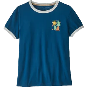 Women's Spirited Seasons Organic Ringer Tee TearResistantMaterial Seamless Design