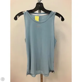 Athletic Tank Top By Nike In Blue, Size: S UVProtection AntimicrobialTreatment