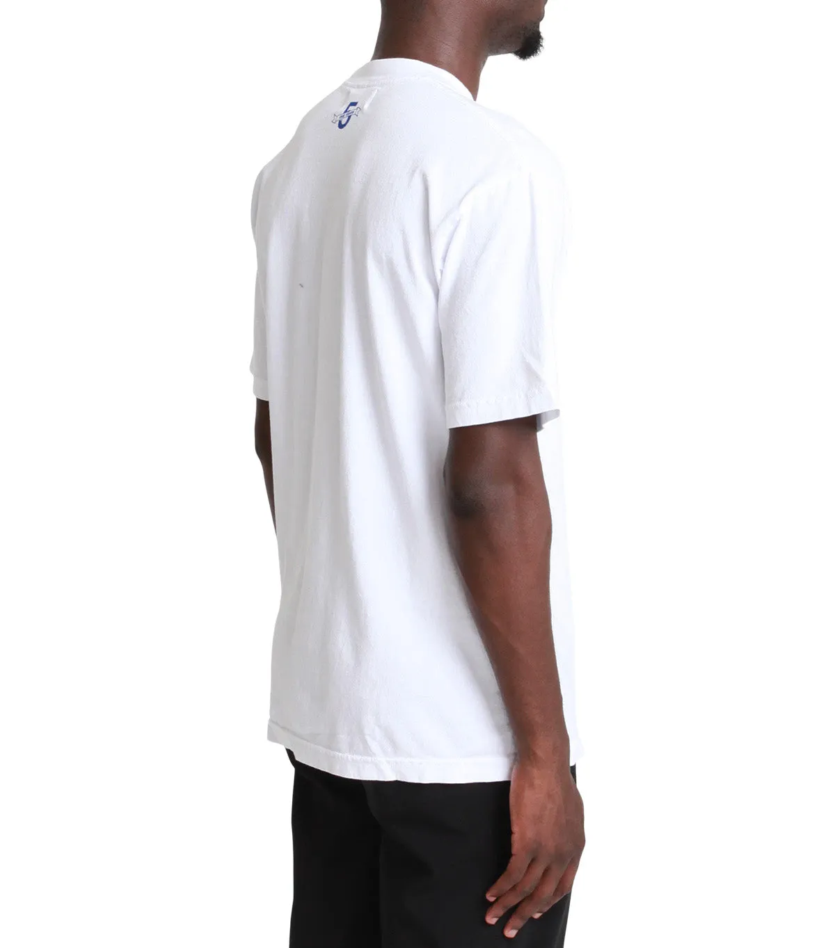 SOMEWHERE 5-Year Logo T-Shirt White NonBindingEdges OdorResistant Material