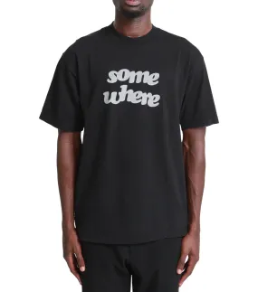 SOMEWHERE Offset T-Shirt Black Sky Cool