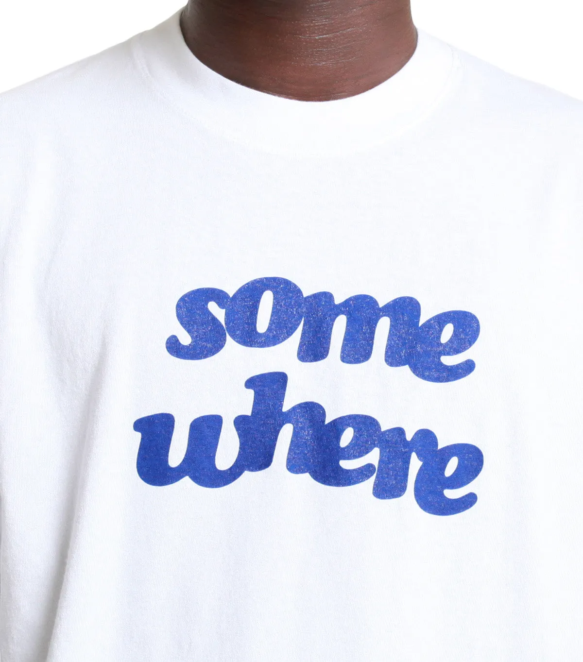 Party Guest Street Edge SOMEWHERE Offset T-Shirt White