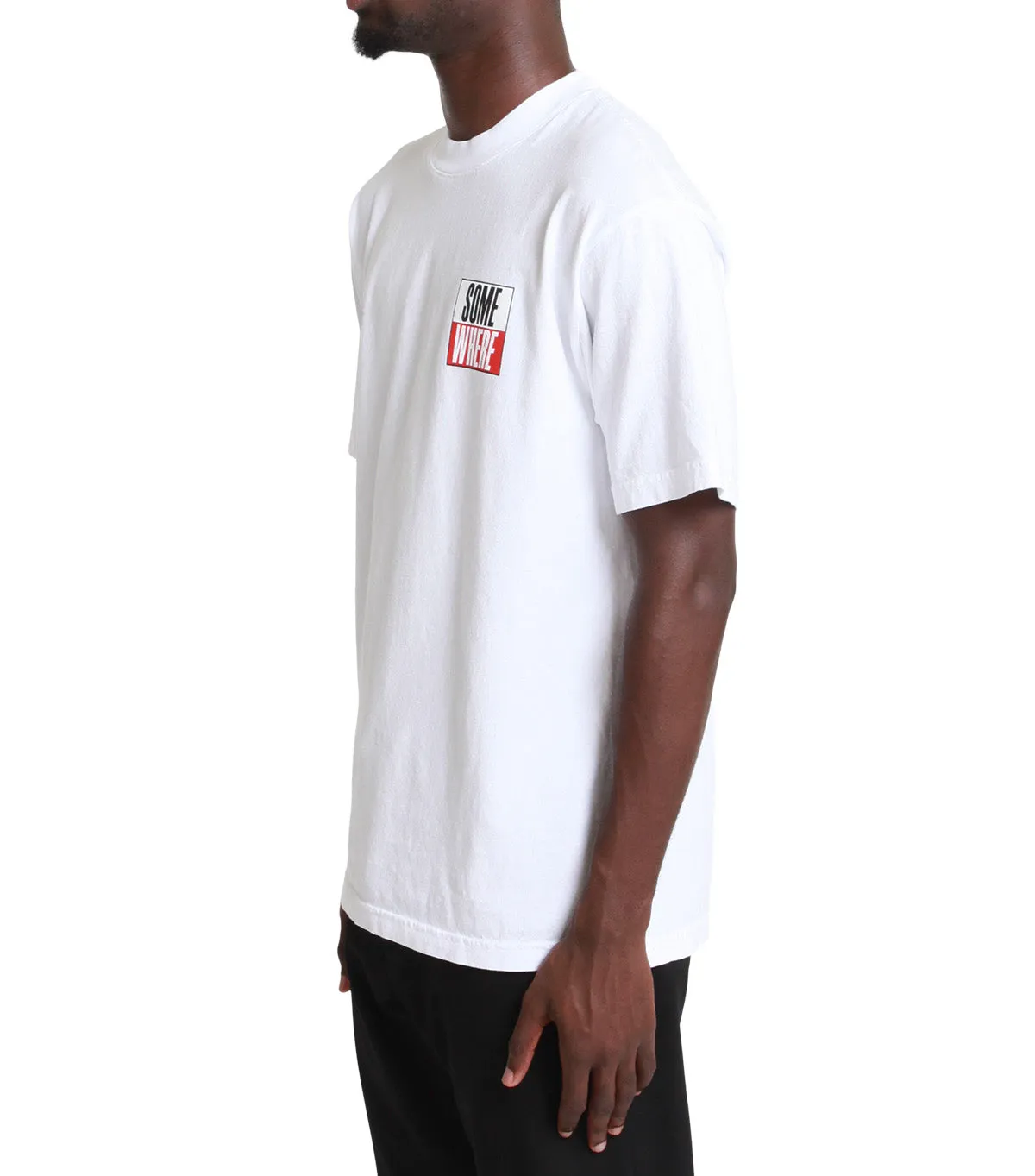 SOMEWHERE True Stories T-Shirt White Thermal regulation Flexible Waistline