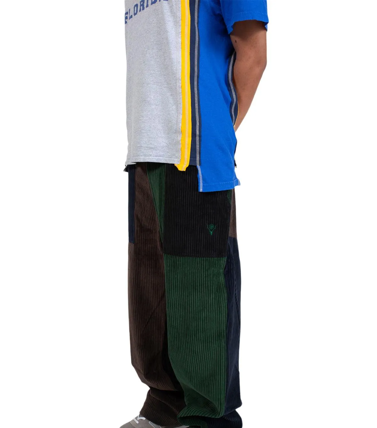 South2 West8 5W Corduroy Fatigue Pant Green Brown WindproofInterior