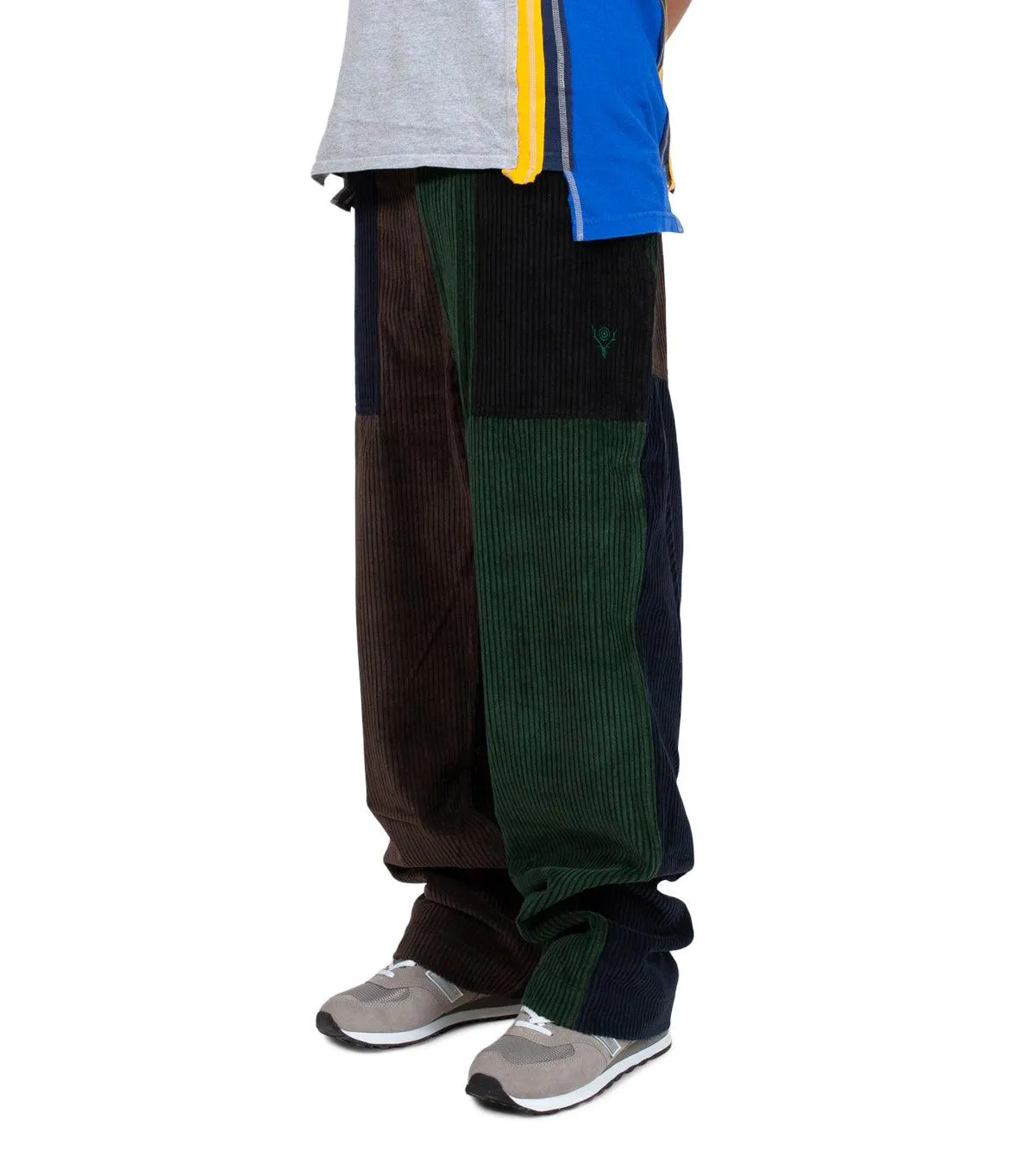 South2 West8 5W Corduroy Fatigue Pant Green Brown Shine Mood Model Glow