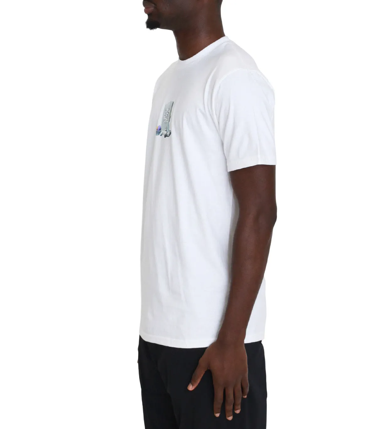 Moon Cool Sci-Fi Fantasy Tombstone Tee White