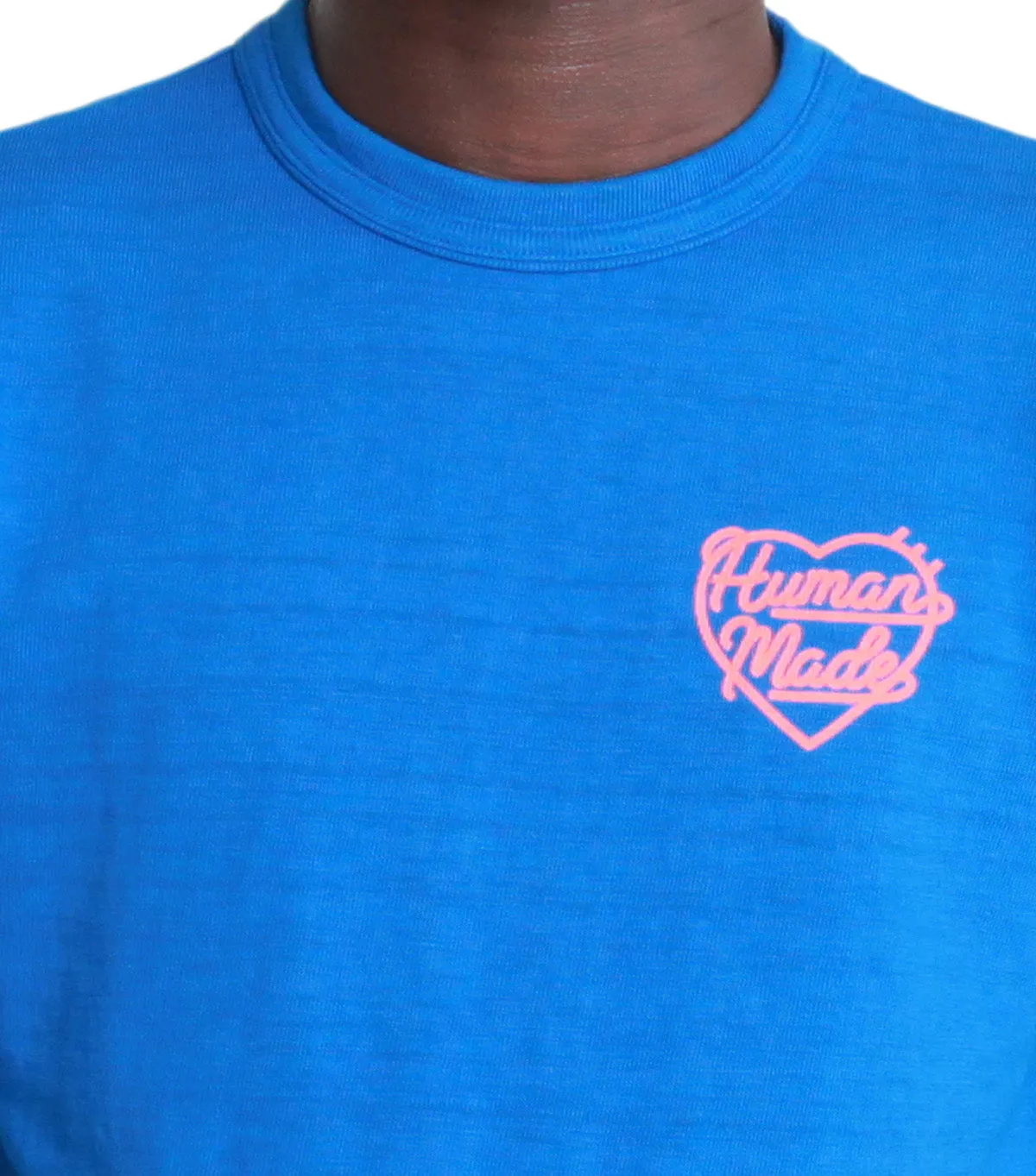 Heavy Silk FlexibleElasticity Human Made Color T-Shirt Blue