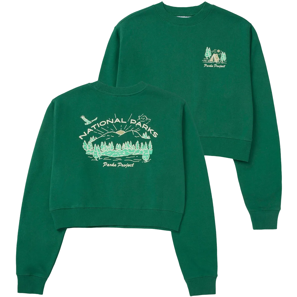 Women's National Parks Sunrise Cropped Crew BreathableLining