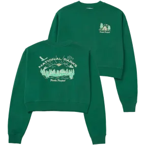 Women's National Parks Sunrise Cropped Crew Strong Edge StaticFreeLining