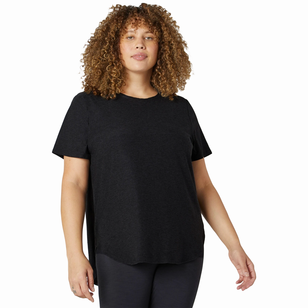Budget Friendly Morning Stretch Seamless Comfort Women's On the Down Low Tee - Extended
