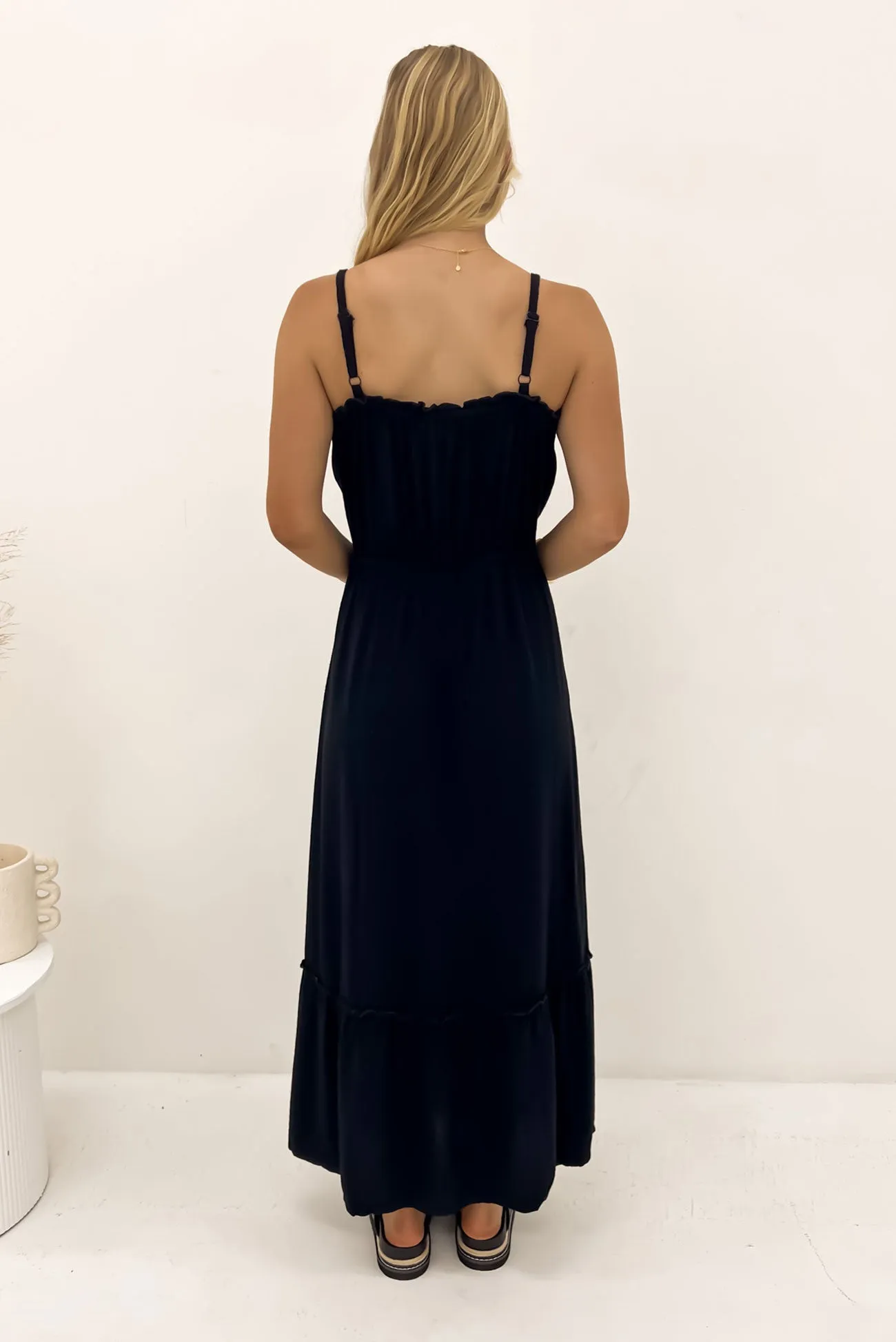 Sunny Lace Kayla Maxi Dress Black