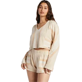 Women's Todos Santos Poncho Style Hoodie SplitHemDesign FlexibleCollar