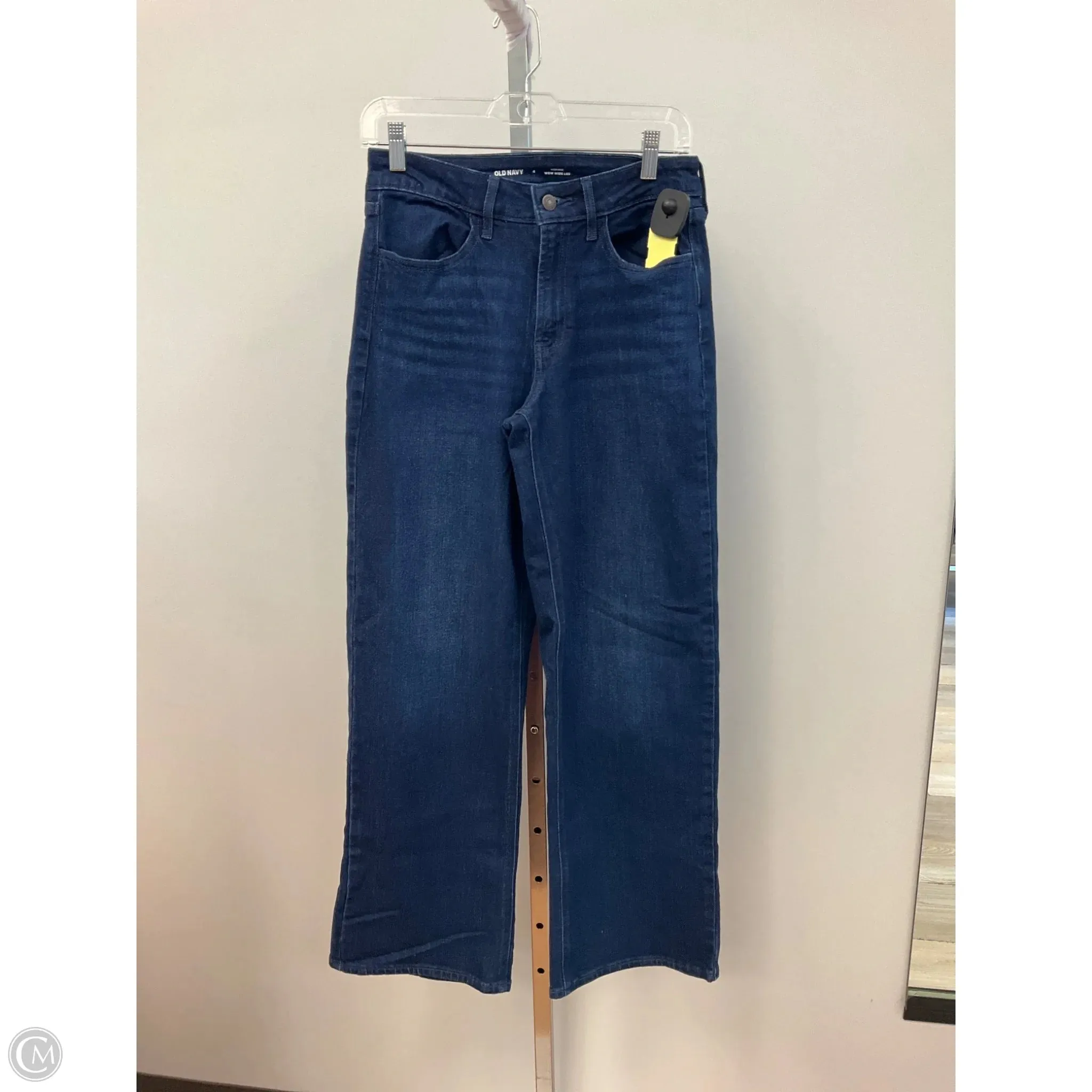 Smooth Line SlipResistantHem Jeans Flared By Old Navy In Blue Denim, Size: 4